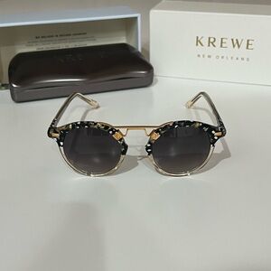 KREWE Black and Gold Sunglasses